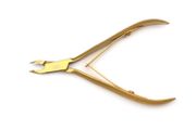 Nail Cuticle Nipper Toe Manicure Scissors Nail Art Clipper Cutter (10.5cm, Gold)