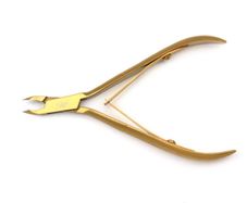 Nail Cuticle Nipper Toe Manicure Scissors Nail Art Clipper Cutter (10.5cm, Gold)