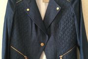 MARIELY PARIS Cotton Zips Jacket New 42        The Uptown Biker!