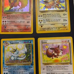 pokemon eeveelution jungle holo set