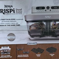 Ninja CRISPi DualZone 8 in 1 Function Glass Air Fryer DD102UKIV2