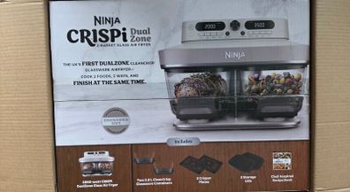 Ninja CRISPi DualZone 8 in 1 Function Glass Air Fryer DD102UKIV2