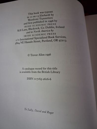 Ireland & the Battle of the Atlantic 1940 - 41/ The Storm Passed By/ Trevor Allen / Irish Academic Press / 1996