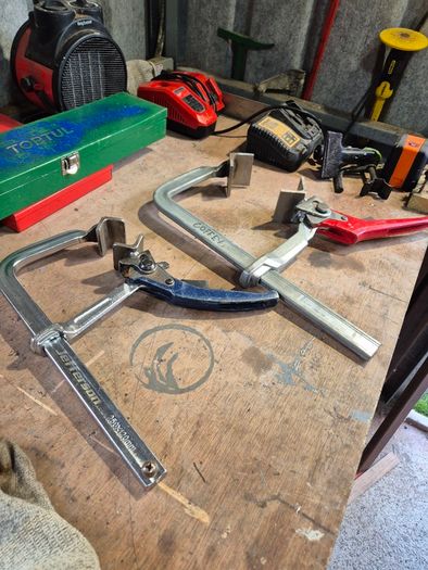 Pipefitter ratchet clamps