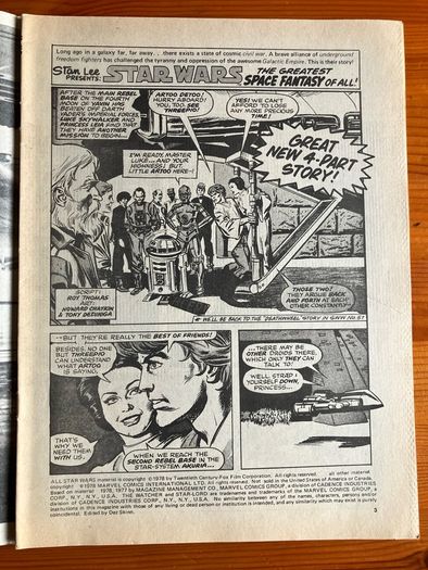 Comic: 'Star Wars Weekly' no. 47 / 1978