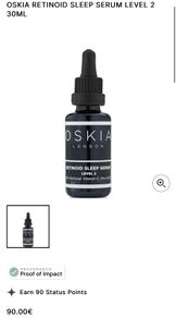 Oskia Retinoid/ Retinol Sleep Serum Level 2 Brand New 30ml