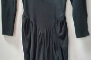 vintage lovely black dress lace detail on back