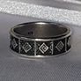 Pristine Vintage Sterling Silver Band Ring Image 6