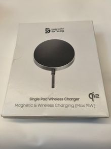 Original Samsung Single Pad Wireless Charger, Magnetic & Wireless Charging (15W) New Open Box