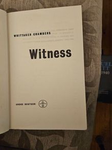 Witness. By Whittaker Chambers. Published By Andre Deutsch. First Edition Hardback In Fair Condition.  See Photos For Same.