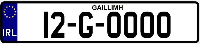 Road Legal Number Plate