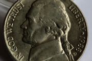 1988 USA 5 Cents "Jefferson Nickel"