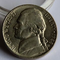 1988 USA 5 Cents "Jefferson Nickel"