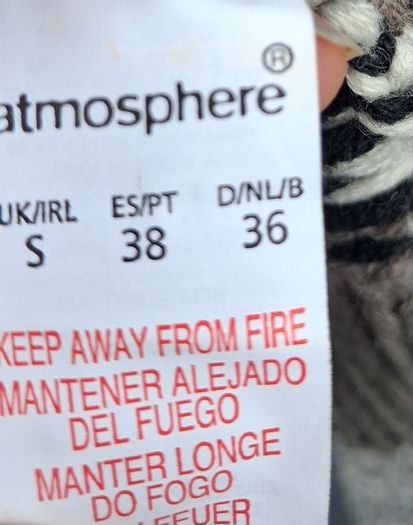 Atmosphere - Nordic Fair Isle Chunky Knit Cape Cardigan