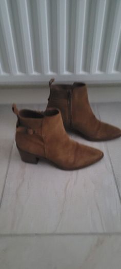 Suede ankle boots