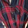 BNWT Ladies Burgandy Check Shirt Image 3
