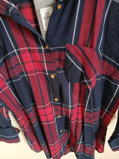 BNWT Ladies Burgandy Check Shirt