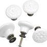 MULTIPLE COLOURS AVAILABLE 10 x Vintage Ceramic Door Drawer Handles, 34 mm Round Drawer Knobs, Furniture Knobs, Door Knobs, Furniture Handles for Cupboards, Cupboards, Kitchen, Children's Room Image 3