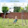 Kids Children Swing Glider Set Metal Frame Backyard Playground Garden Outdoor Baby (FREE SHIPPING) Image 8