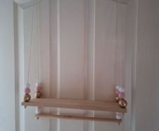 Two lovely hanging shelves for girls room