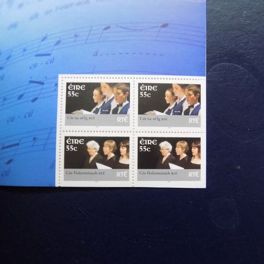 Ireland 2007.RTE Performing Groups Four Pane Stamp Booklet.MNH.