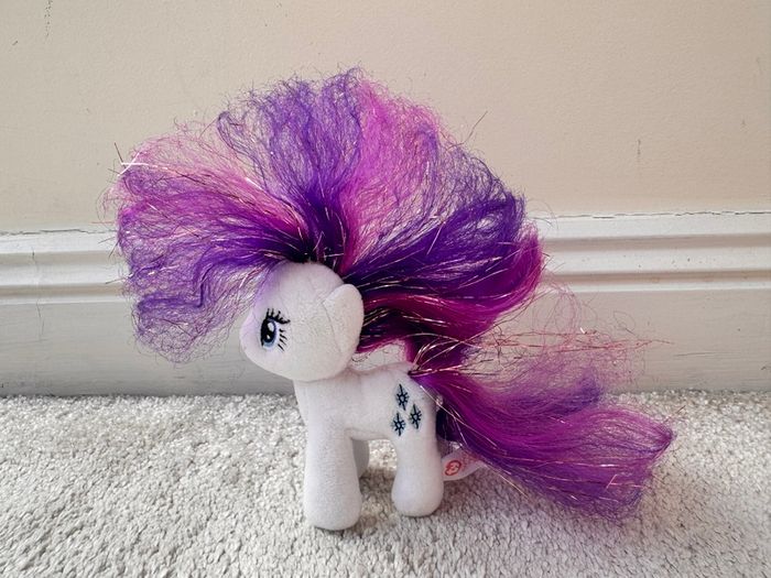 Rarity Ty Beanie Buddies Plush My Little Pony 2015 about 12.5 cm Used Please see photos