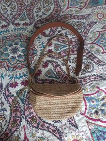 steve madden wicker crossbody bag