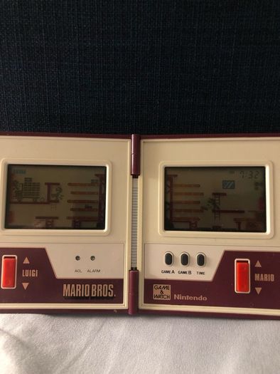 Rare vintage Mario bros game and watch 1983