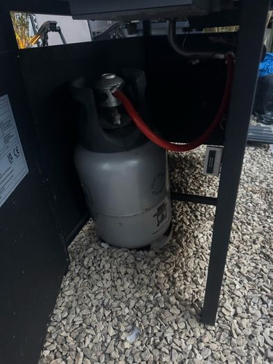 garden gas fire/table