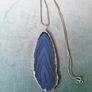 Dragon Vein Agate Pendant on Stg Silver Chain Image 5