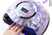 FREE EXPRESS SHIPPING 248W UV LED Nail Lamp with 60 Lamp Beads, UV Light for Nails Gel Polish Faster Curing Lamp Nail Dryer with 4 Timers, Auto Sensor, Home Salon Nail Art Light Tools for Fingernail