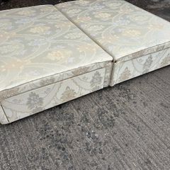 Double 4.5x6ft split base with four storage drawers