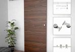 Sliding Door Hardware Kit 183 cm Stainless Steel Silver