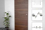 Sliding Door Hardware Kit 183 cm Stainless Steel Silver