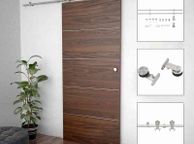 main image for ad Sliding Door Hardware Kit 183 cm Stainless Steel Silver