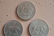 1963,64,68 shilling coins