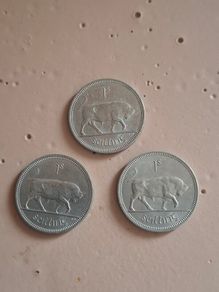 1963,64,68 shilling coins