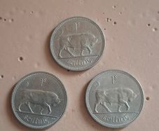 1963,64,68 shilling coins