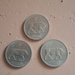 1963,64,68 shilling coins