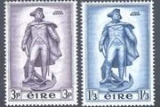 1956 Ireland To Commemorate The unveiling of a Statute to Commodore John Barry , Founder of the US Navy Commemorative Stamps Mint Never Hinged (MNH)