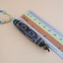 Vintage 4 Eyes Unique Pattern Himalayan Tibetan Agate Dzi Bead Amulet Image 10