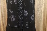 Nouvelle Collection black floral corset tunic/dress size UK28/30 EU56/58 Postage included