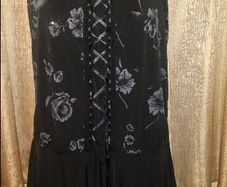 Nouvelle Collection black floral corset tunic/dress size UK28/30 EU56/58 Postage included