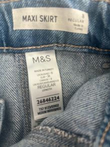 M&S denim maxi skirt