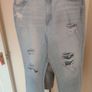 New Look Pale Blue Tori Mom high waist ripped jeans size UK16 EU44 Postage included Image 2