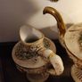 Vintage Italian Capodimonte Porcelain Tea Set-Gold & Floral Decoration Image 6