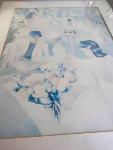 Frames Large Print White And Blue.