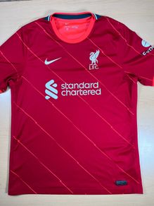 Liverpool Shirt Mens L Red Home 2021/22 Football Nike Dri-Fit DB2560-688 VGC