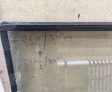 Double-glazed window glass panes, uPVC side-window