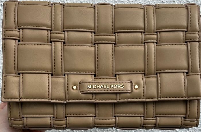 Michael Kors Woven Crossbody - like new